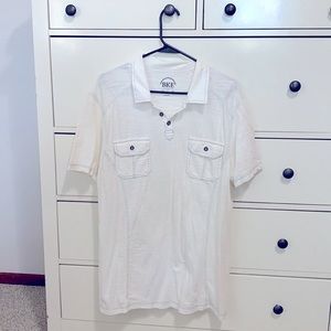 White BKE standard fit polo